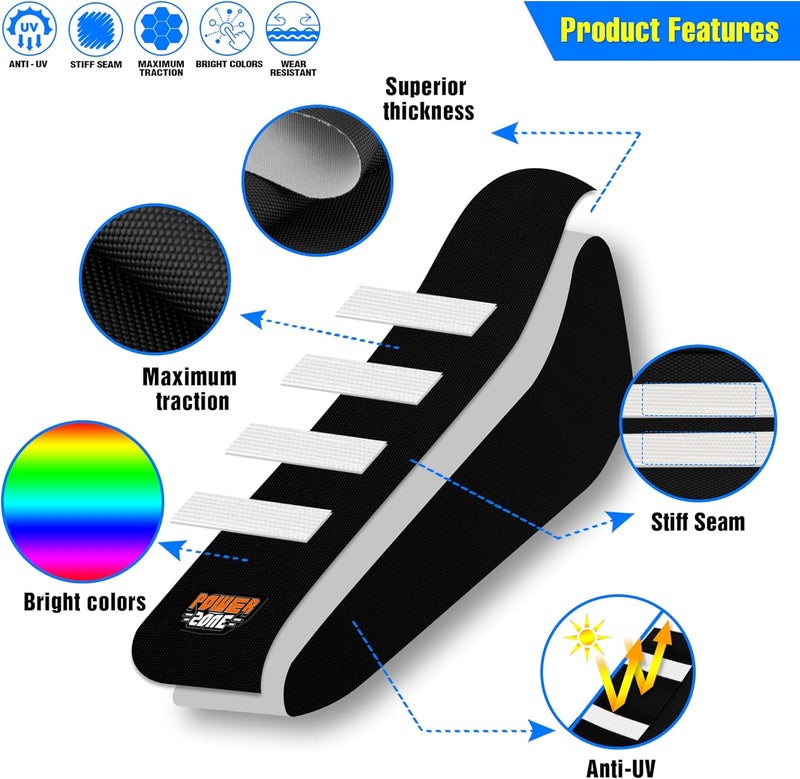 MCHMFG Motorcycle Dirt Bike Seat Cover for Surron Sur Ron Light Bee X/S - E Bike Seat Cover (White) - Image 2